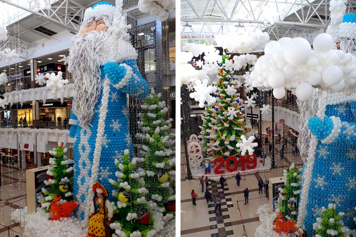 Новый год с опережением – в ТЦ «Красная площадь» уже установили новогодний декор