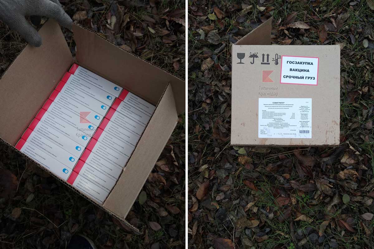 Выкинули за ненадобностью: упаковки с вакцинной для профилактики гриппа обнаружены в лесу на Кубани